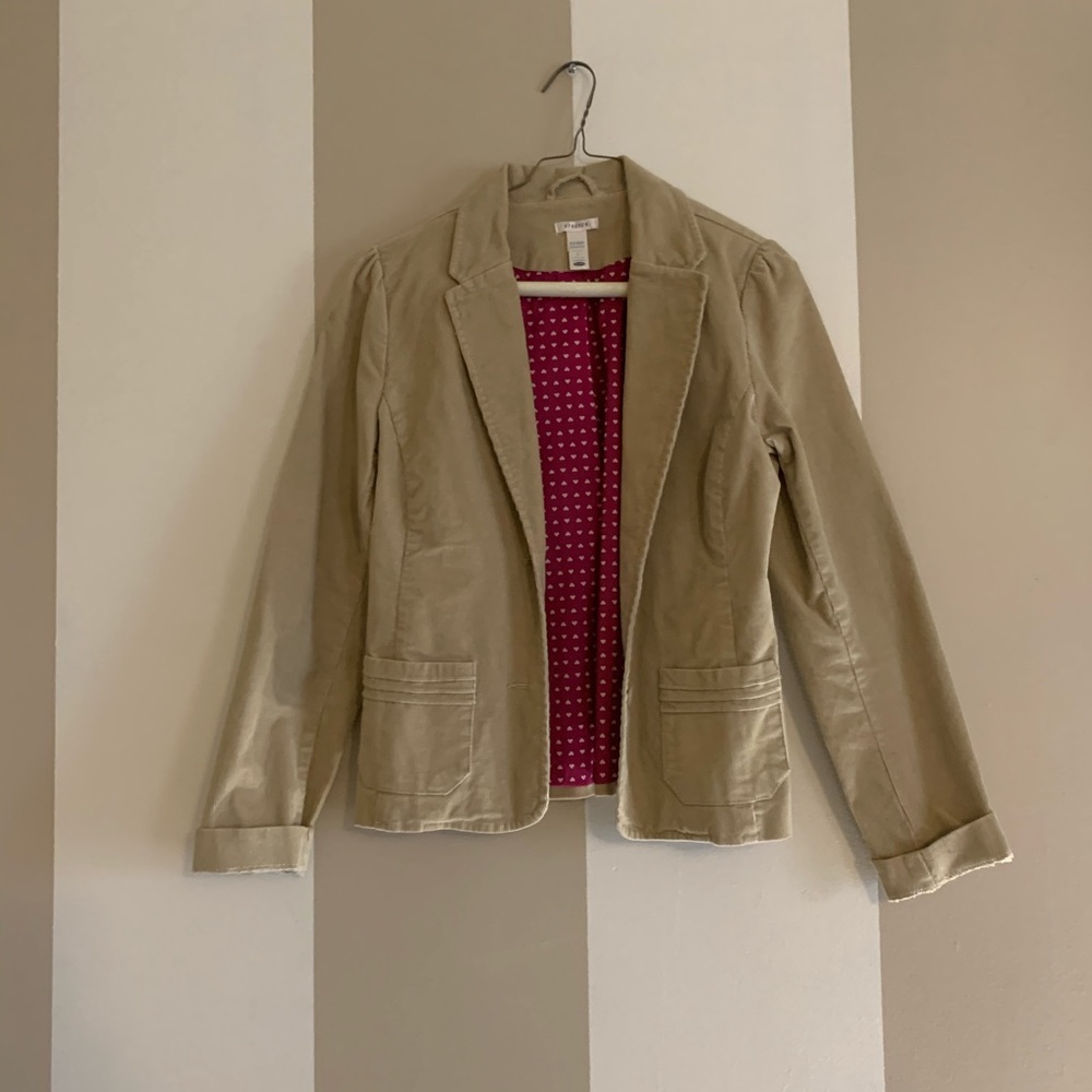 Old Navy Corduroy tan blazer